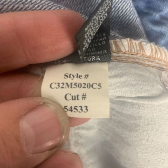 1822 Denim Womens Distressed Blue Jean Skirt Size 10 - Picture 9 of 12